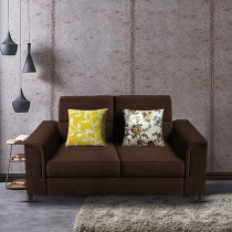 Raj Furniture 2 Seater Sofa Set For Living Room, Brown