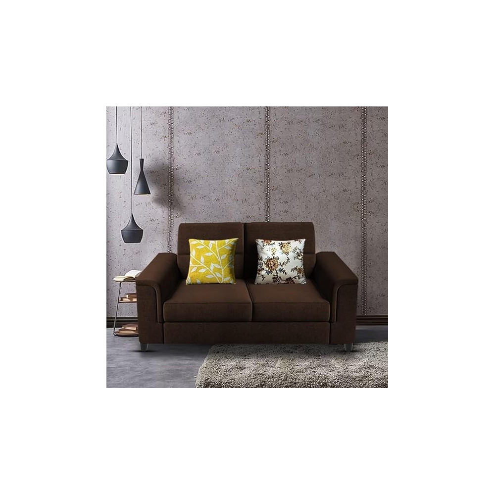Raj Furniture 2 Seater Sofa Set For Living Room, Brown