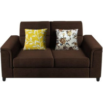 Raj Furniture 2 Seater Sofa Set For Living Room, Brown