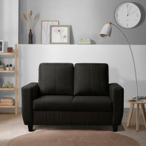 Raj Furniture Modern Fabric Sofa 2 Seater, Woody Brown