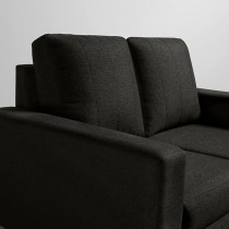 Raj Furniture Modern Fabric Sofa 2 Seater, Woody Brown