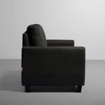 Raj Furniture Modern Fabric Sofa 2 Seater, Woody Brown