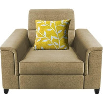 Raj Furniture Single Seater Sofa For Living Room, Cream
