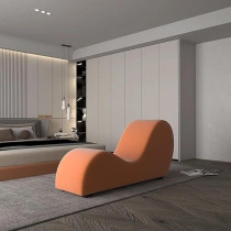 Ripple Furniture S-Shaped Multi Functional Sofa A Stylish and Comfortable Addition to Your Home Decor, Orange