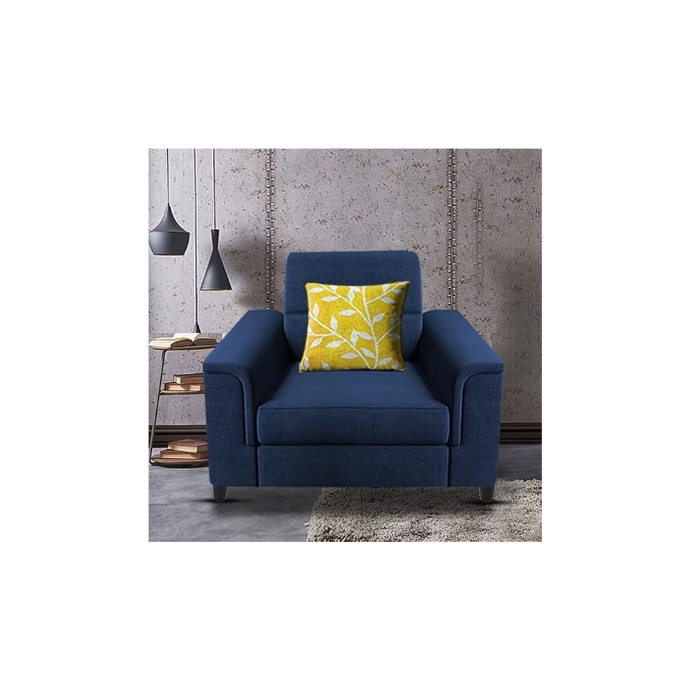 Raj Furniture Single Seater Sofa For Living Room, Blue