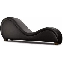 Ripple Furniture Modern Style S-Shape Sofa, Black