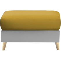 Raj Furniture Luxury 6 Seater L Shape Sofa Set For Living Room In Premium Fabric LHS, Yellow Grey
