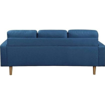 Raj Furniture L Shaped Modern Sectional Sofa, Royal Blue