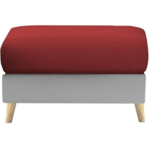 Ripple Furniture Luxury 6 Seater L Shape Sofa Set For Living Room In Premium Fabric RHS, Maroon Grey