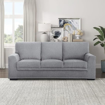 Raj Furniture Lexicon Winona 2-Piece Living Room Set, Grey