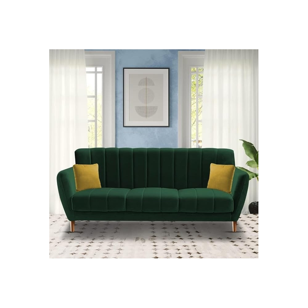 Raj Furniture 3 Seater Sofa Set For Living Room, Green