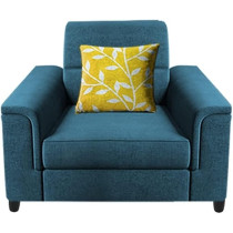 Raj Furniture Single Seater Sofa For Living Room, Turquise