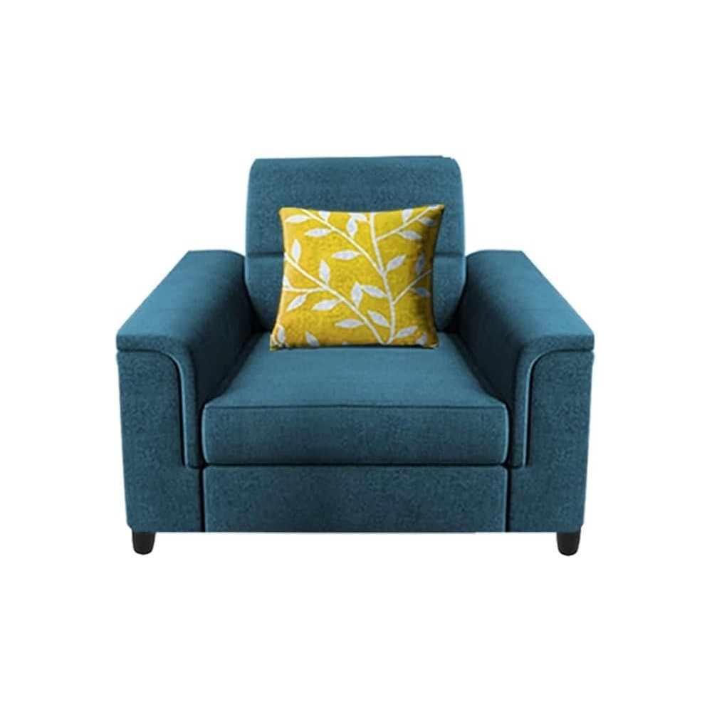 Raj Furniture Single Seater Sofa For Living Room, Turquise
