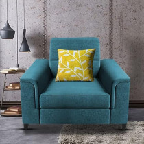 Raj Furniture Single Seater Sofa For Living Room, Turquise