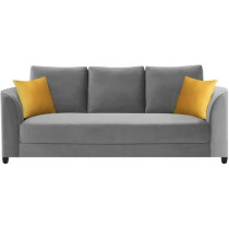 Raj Furniture Modern Elegance 3-Seater Sofa Set, Grey