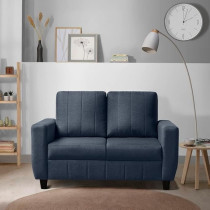Raj Furniture Modern Fabric Sofa, 2 Seater, Ocean Blue