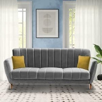 Raj Furniture 3 Seater Sofa Set For Living Room (Grey)