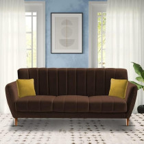 Raj Furniture 3 Seater Sofa Set For Living Room, Brown