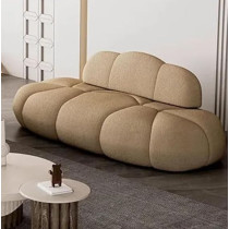 Ripple Furniture Contemporary Armless Sofa Wool Cloud Stylish Living Room Sofa, Brown