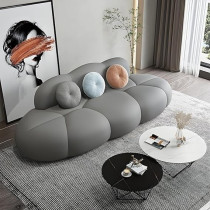 Ripple Furniture Contemporary Armless Sofa Wool Cloud Stylish Living Room Sofa, Grey