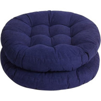 Raj Furniture Round Shape Chair Cushions, Navy Blue