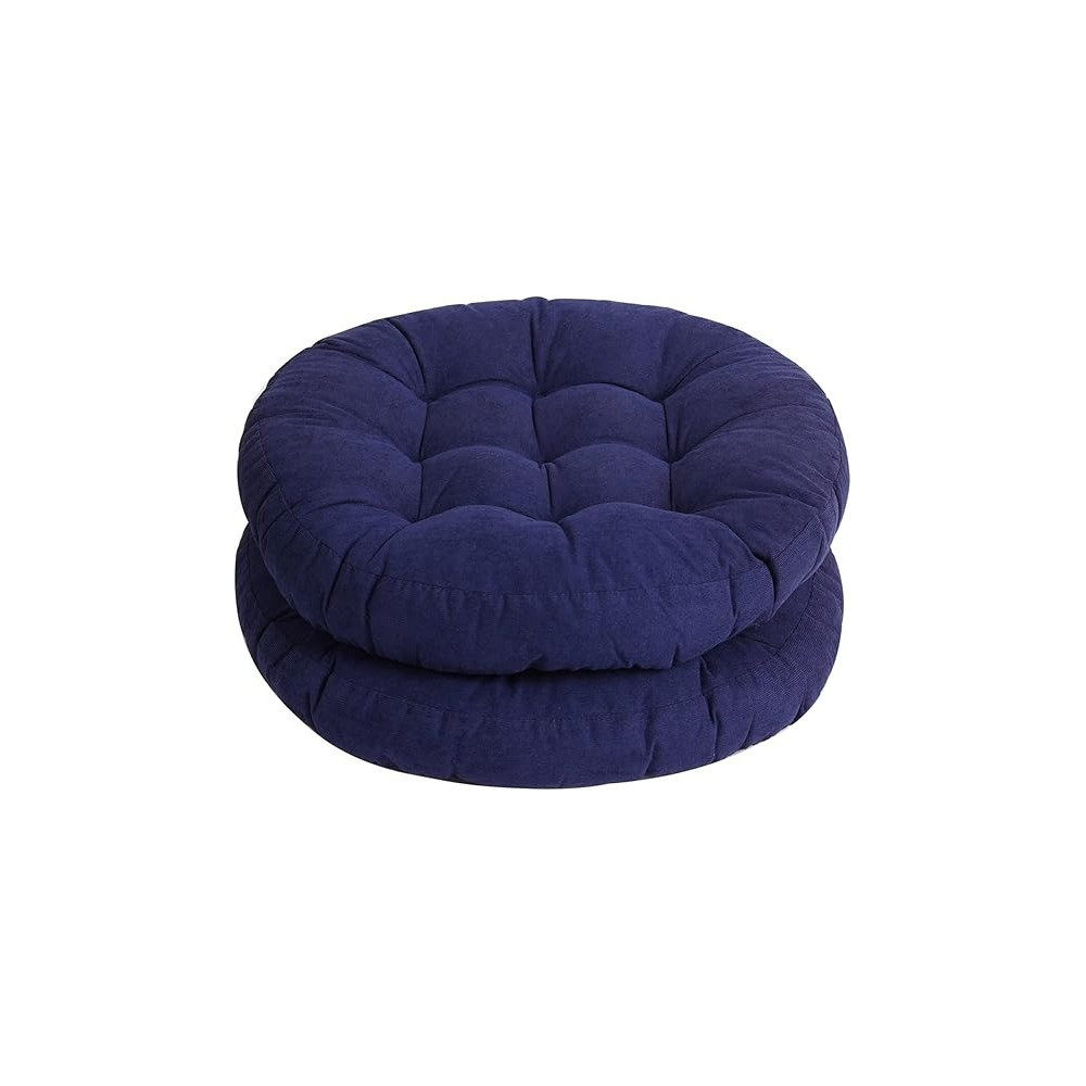 Raj Furniture Round Shape Chair Cushions, Navy Blue
