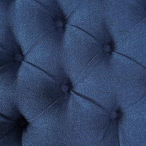 Christopher Knight Home Ottilie Fabric Storage Ottoman, Dark Blue, 17.75 D x 51.5 W x 15.75 H
