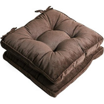 Raj Furniture Square Shape Chair Cushions, Set Of 2, Coffee