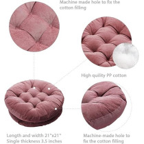 Raj Furniture Round Shape Hanging Chair Cushions, Set Of 2, Coral Pink
