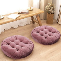 Raj Furniture Round Shape Hanging Chair Cushions, Set Of 2, Coral Pink