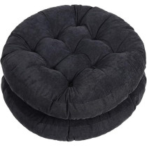 Raj Furniture Round Shape Hanging Chair Cushions, Set Of 2, Black
