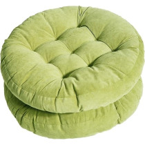 Raj Furniture Round Shape Chair Cushions, Set Of 2, Green