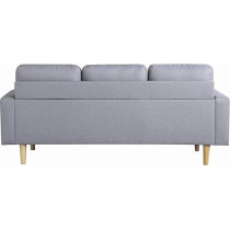 Raj Furniture Studio Luxe L-Shaped Sectional Sofa With Reversible Chaise, Strom Grey