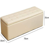 Raj Furniture Foot Stool Rest Ottoman Storage Box For Living Room And Bedroom, Beige