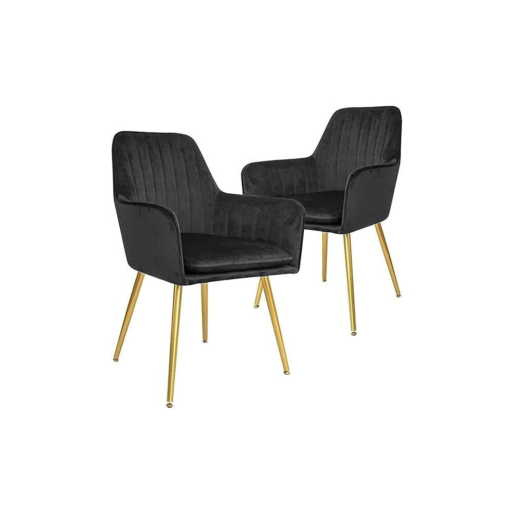 Raj Furniture Velvet Fabric Chair For Hotel Restaurant And Office Visitors, Black