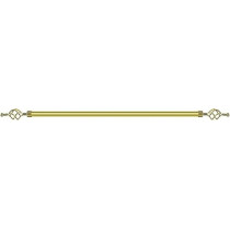 Raj Furniture Metal Roman Adjustable Curtain Rod, 210 - 400 cm, Gold