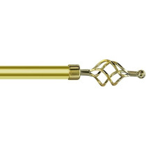Raj Furniture Metal Roman Adjustable Curtain Rod, 210 - 400 cm, Gold