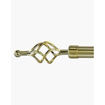 Raj Furniture Metal Roman Adjustable Curtain Rod, 210 - 400 cm, Gold