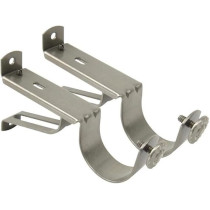 Raj Furniture Roman Adjustable Curtain Rod 110-200 cm, Silver