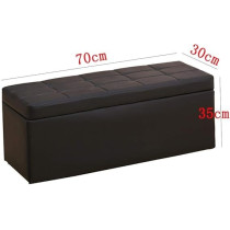 Raj Furniture Nubeats Foot Stool Rest Ottoman Storage Box, Black