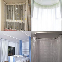 Poppins Home Flexible Bendable Ceiling Curtain Track, 3 Meters