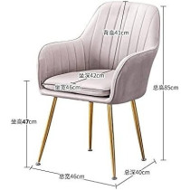Raj Furniture Velvet Fabric Chair For Hotel Restaurant And Office Visitors, Grey