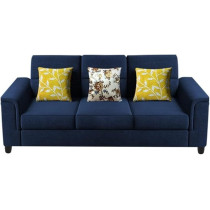 Raj Furniture Elegant 3 Seater Sofa Set For Living Room, Blue