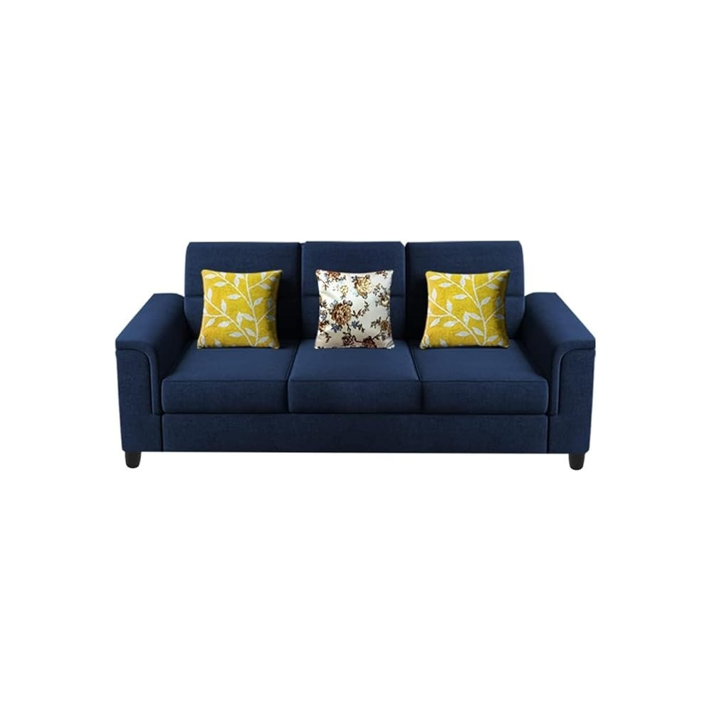 Raj Furniture Elegant 3 Seater Sofa Set For Living Room, Blue