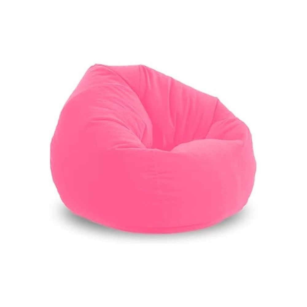 Ripple Furniture Bean Bag Soft And Comfortable Lounger Chair Living Room Furniture And Outdoor Furniture, Velvet, Pink