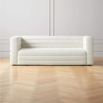 Raj Furniture Luxury Look European Style Living Room Sofa Set Furniture Design Modern Boucle Fabric 3 Seater Sofa White Boucle Fabric Sofa For Living Room Gulf Line Accent Sofa, White