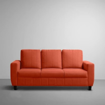 Raj Furniture Modern Fabric Sofa 6 Seater, Orange