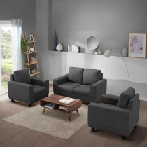 Raj Furniture Modern Fabric Sofa Seating Capacity Of 4, Stone Grey