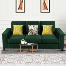 Raj Furniture Elegant 3 Seater Sofa Set For Living Room, Green
