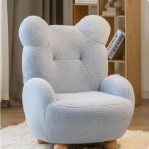 Ripple Furniture Kids Adorable Cartoon Bear Sofa Chair A Cozy And Cute Seating Solution, Lake Blue